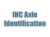 IHC Front Axle ID